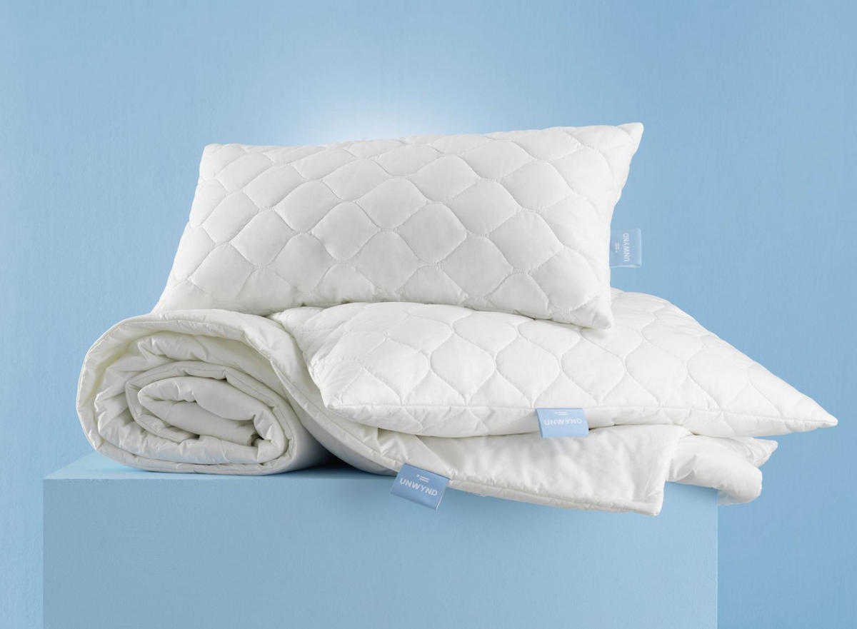 VANKÚŠ POD HLAVU, 40/80 cm - biela, Basics, textil/prírodné materiály (40/80cm)