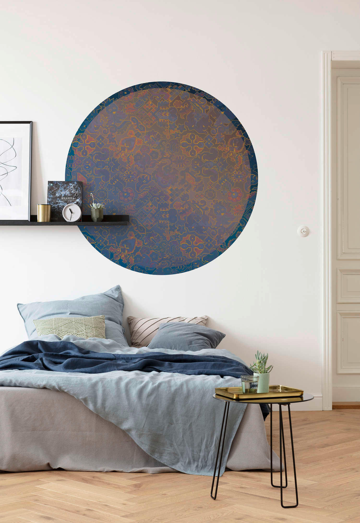 FOTOTAPETE  - Blau/Bronzefarben, Trend (125cm) - Xora