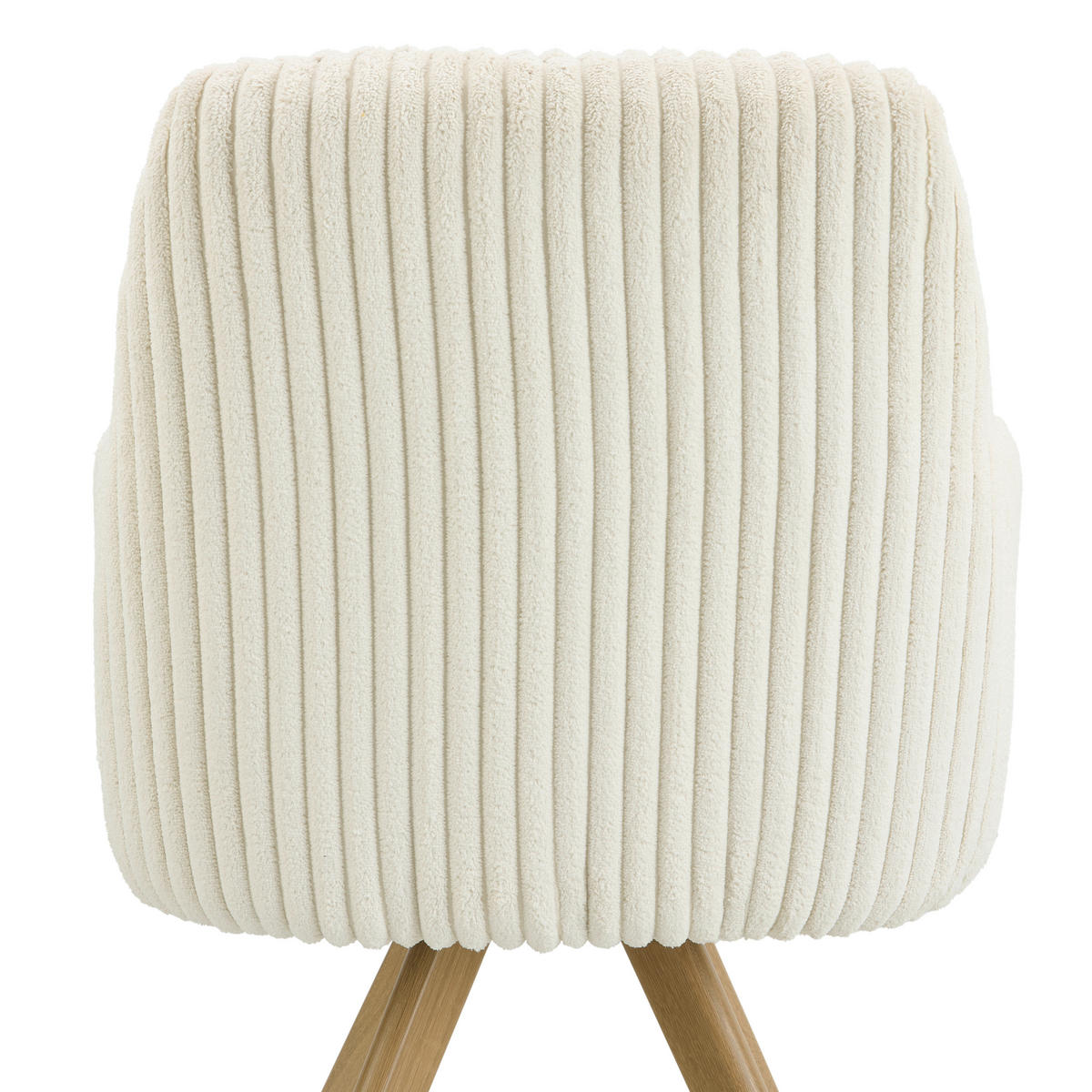 ARMLEHNSTUHL , Sitzfläche 180° drehbar , Cord  - Eichefarben/Beige, MODERN, Holz/Textil (56/88/60cm) - MID.YOU