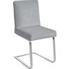SCHWINGSTUHL  in Stahl Chenille  - Chromfarben/Hellgrau, Design, Textil/Metall (46/92/60cm) - Dieter Knoll