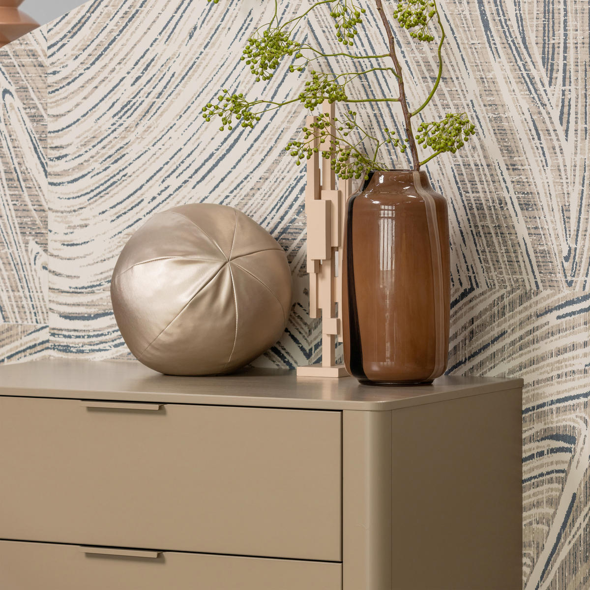 POUF in Naturfarben Textil  - Naturfarben, Design, Textil (30/30/30cm) - Livetastic