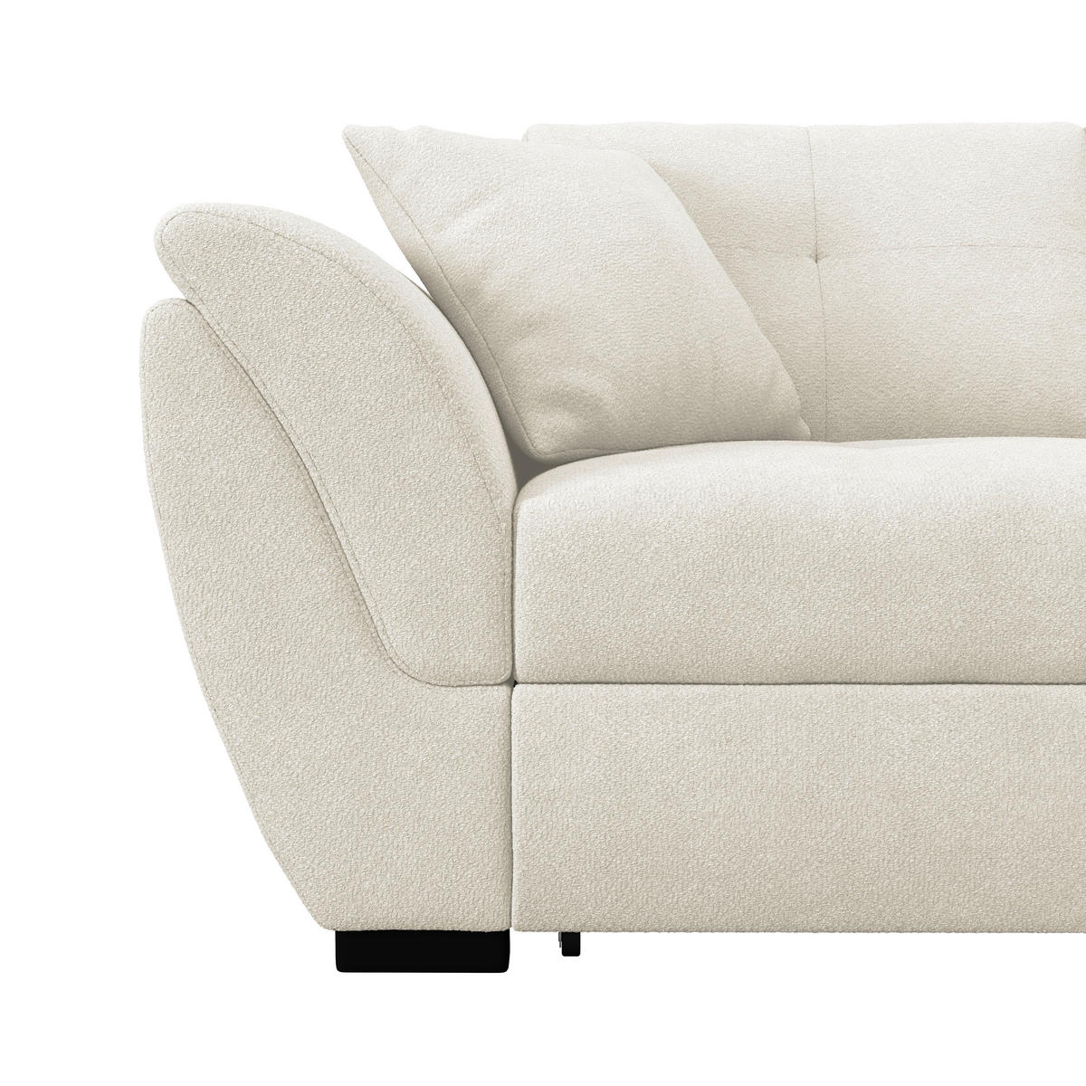 ECKSOFA Grau  - Schwarz/Grau, Konventionell, Textil (278/187cm) - MID.YOU