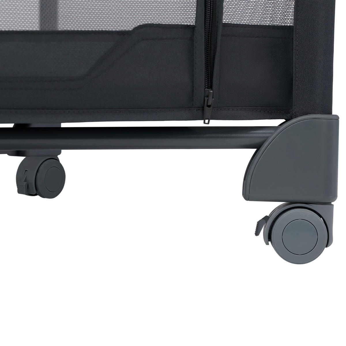 REISEBETT Merlin Grau  - Grau, Basics, Kunststoff/Textil (65/125/73cm) - Maxi-Cosi