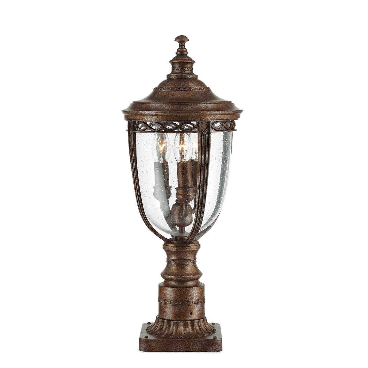 SOCKELBELYSNING - bronsfärgad, Basics, metall/glas (21.6/55.3cm) - Elstead Lighting