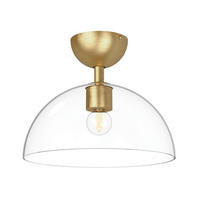 Plafonieră  30,5/25,4 cm    - auriu, Konventionell, sticlă/metal (30,5/25,4cm) - Elstead Lighting