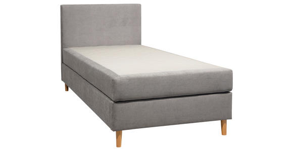 BOXBETT 90/200 cm  in Hellgrau  - Hellgrau, KONVENTIONELL, Holz/Textil (90/200cm) - Carryhome
