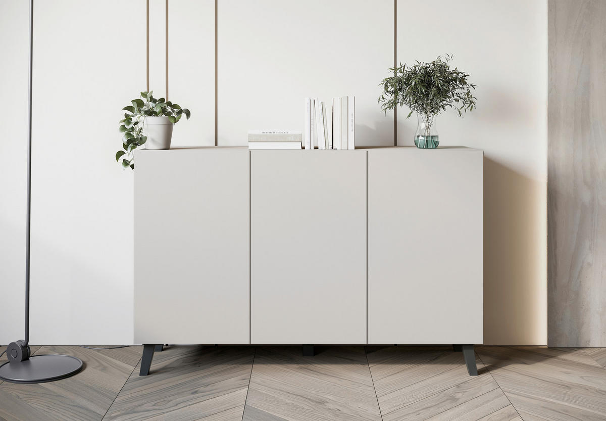 SIDEBOARD  in 120/76/39 cm  - Kaschmir/Beige, Design, Holzwerkstoff/Kunststoff (120/76/39cm) - Livetastic