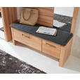 GARDEROBENBANK  in 120/48/40 cm  - Edelstahlfarben/Anthrazit, Natur, Holz/Holzwerkstoff (120/48/40cm) - Linea Natura
