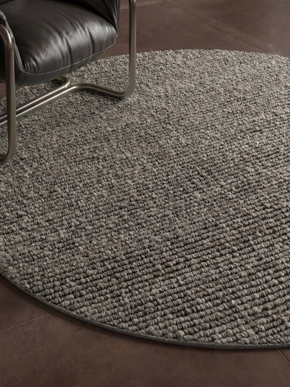HANDWEBTEPPICH Wohnzimmer 160 cm Kollektion 1852 Wilma Multicolor, Hellgrau rund  - Multicolor/Hellgrau, Basics, Textil (160cm) - Villeroy & Boch