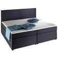 BOXSPRINGBETT 140/200 cm  in Grau, Schwarz  - Schwarz/Grau, Design, Kunststoff/Textil (140/200cm) - Carryhome