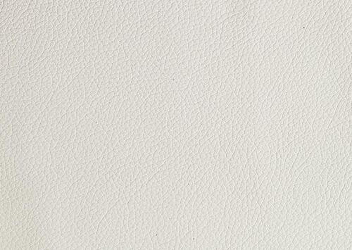 ECKSOFA in Echtleder Weiss  - Weiss/Alufarben, Design, Leder/Metall (239/271cm) - Cantus