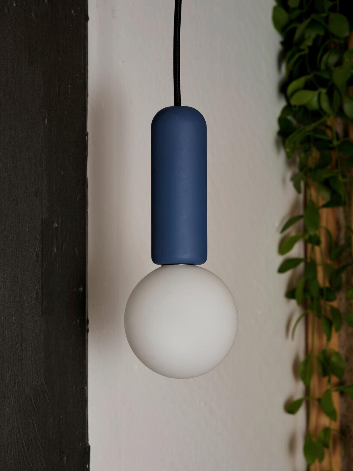 HÄNGELEUCHTE 10/120 cm  - Blau, Basics, Stein (10/120cm) - Osram