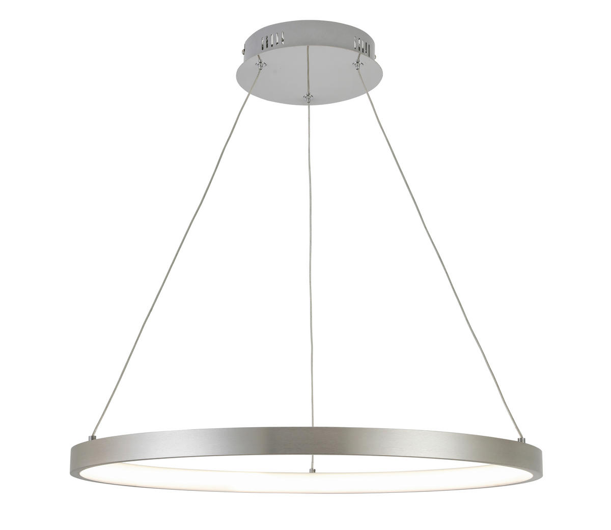 LED-HÄNGELEUCHTE 60/120 cm  - Alufarben, Design, Kunststoff/Metall (60/120cm) - Novel