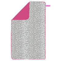 PLÁŽOVÁ OSUŠKA, 80/160 cm, pink, svetlosivá - pink/svetlosivá, Basics, textil (80/160cm) - S. Oliver
