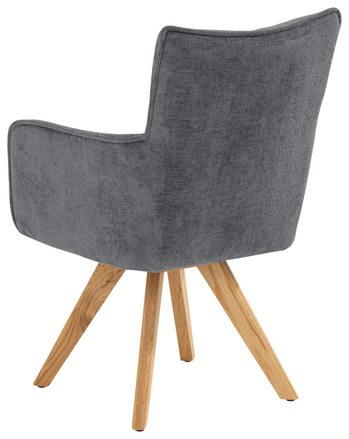 ARMLEHNSTUHL  in Mikrofaser  - Eichefarben/Dunkelgrau, Design, Holz/Textil (59/89/63cm) - SetOne by Musterring