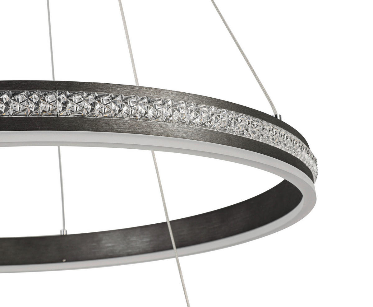 VISEČA LED-SVETILKA   40 W/5600 lm/4000 K/220-240 V/ - črna, Basics, kovina/umetna masa (60/120cm) - Ambiente