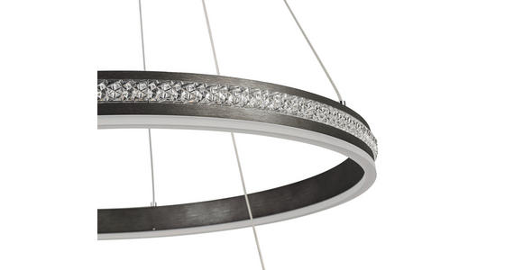 LED-HÄNGELEUCHTE 60/120 cm - Schwarz, Basics, Kunststoff/Metall (60/120cm) - Ambiente