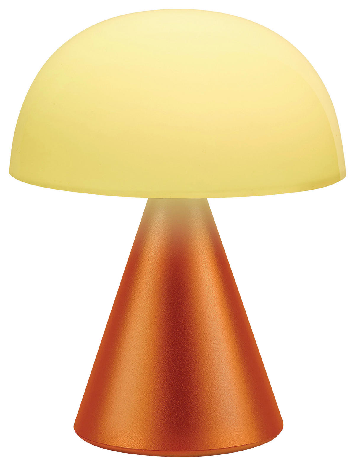 AKKU-TISCHLEUCHTE 14/17/14 cm   - Orange, Design, Kunststoff/Metall (14/17/14cm)