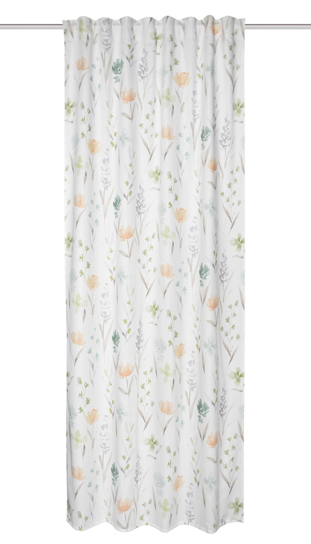 FERTIGVORHANG blickdicht  - Grün, Natur, Textil (135/245cm)