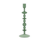 KERZENHALTER - Salbeigrün, KONVENTIONELL, Glas (9/9/27cm) - like.Villeroy & Boch