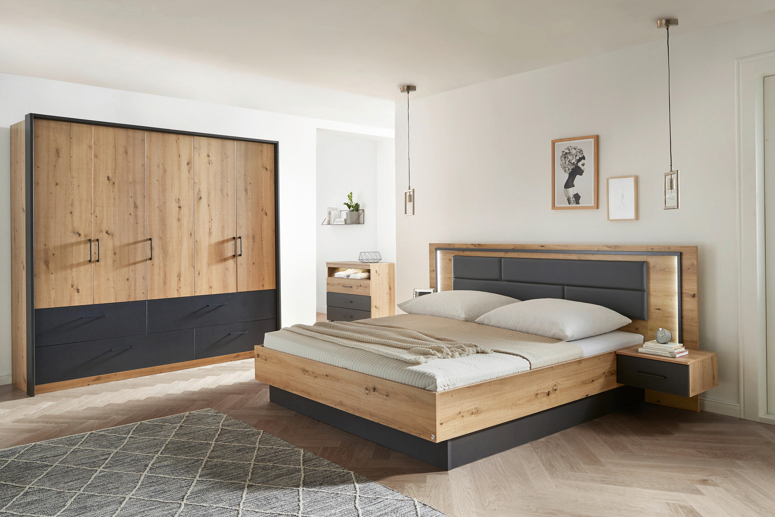 PASSEPARTOUTRAHMEN Grau  - Grau, Design (230/212/58cm) - Rauch Möbel