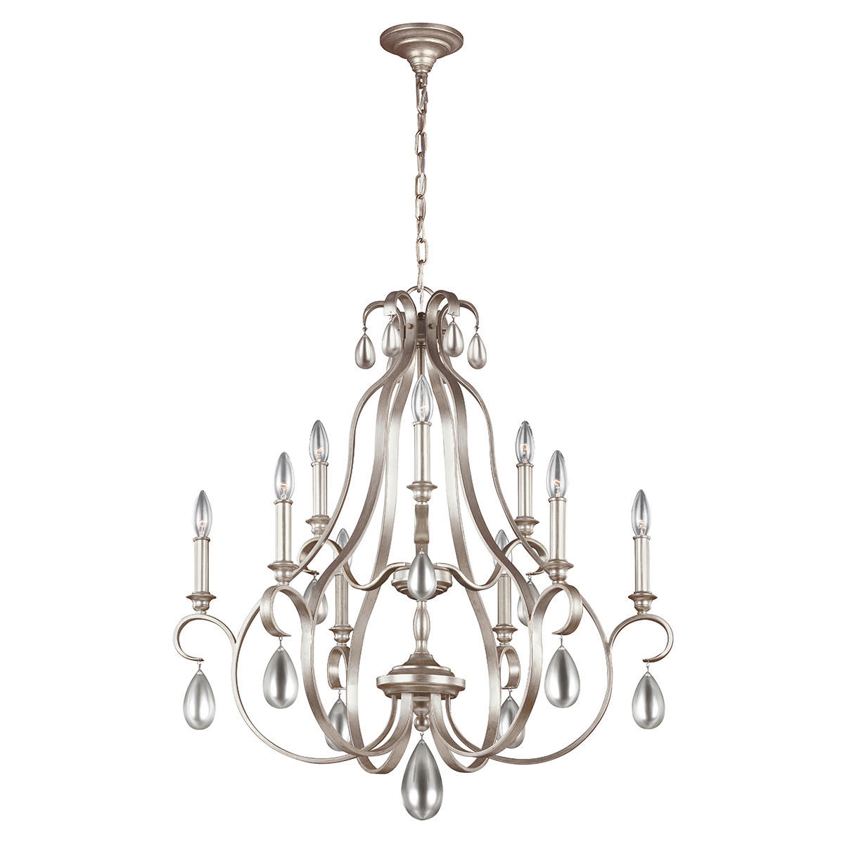TAKKRONA Elstead Dewitt 77.5/102.9 cm  - silver, Klassisk, metall (77.5/102.9cm) - Elstead Lighting