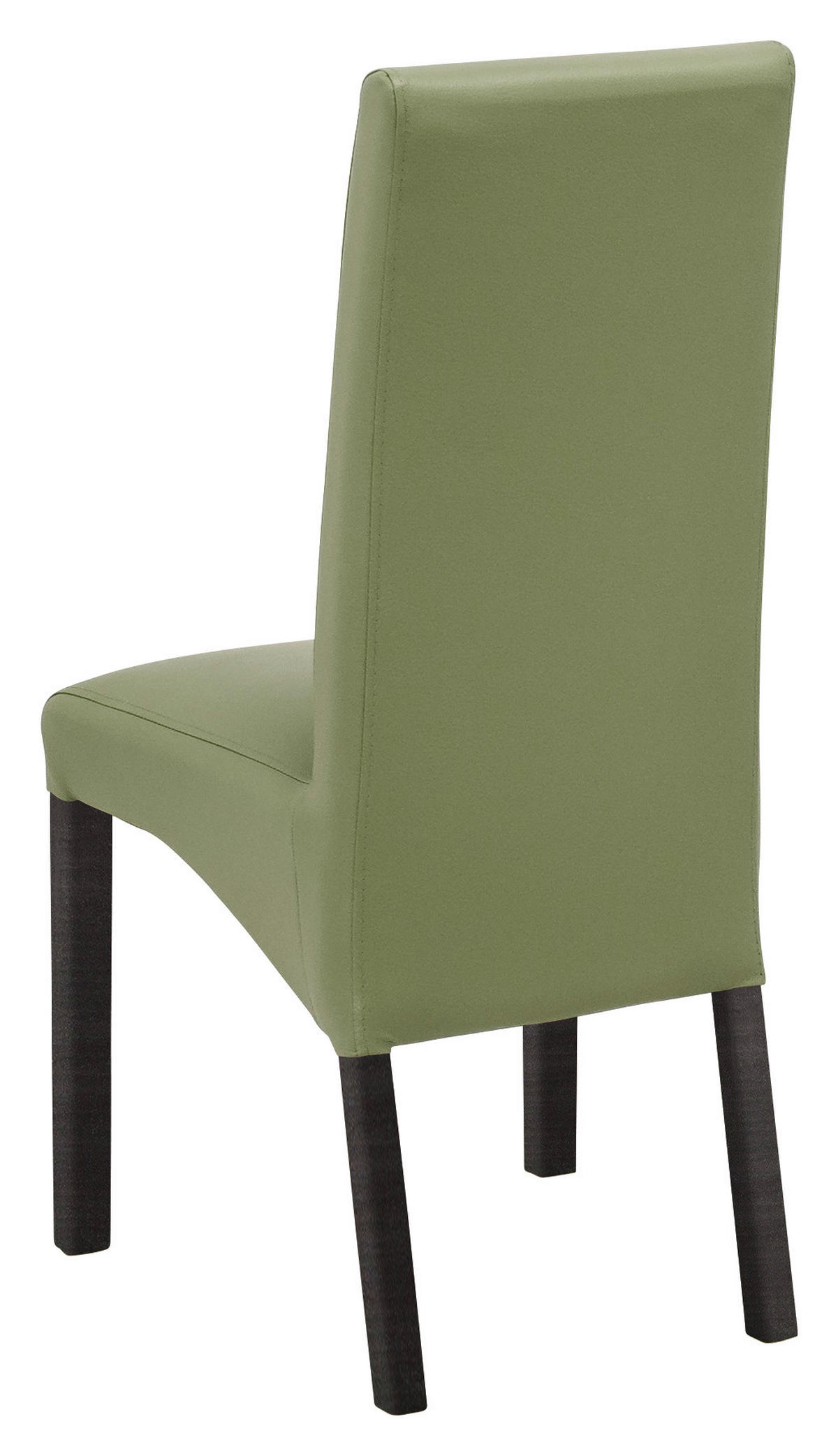 STUHL Lederlook Dunkelgrün, Buche Kolonial  - Dunkelgrün/Buche Kolonial, KONVENTIONELL, Holz/Textil (47/102/57cm) - Carryhome