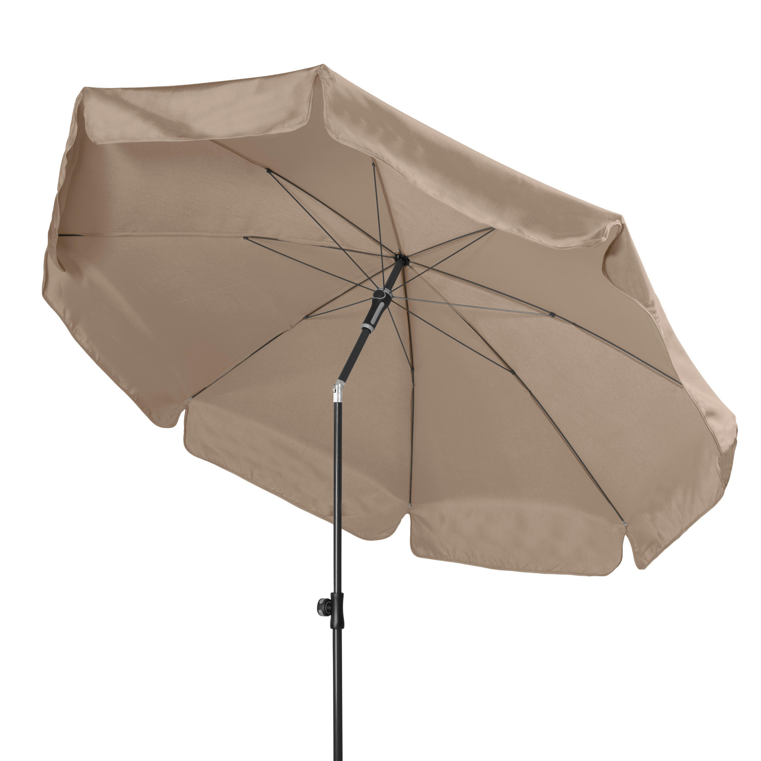 SONNENSCHIRM 200 cm   - Greige/Anthrazit, Basics, Textil/Metall (200cm) - Doppler