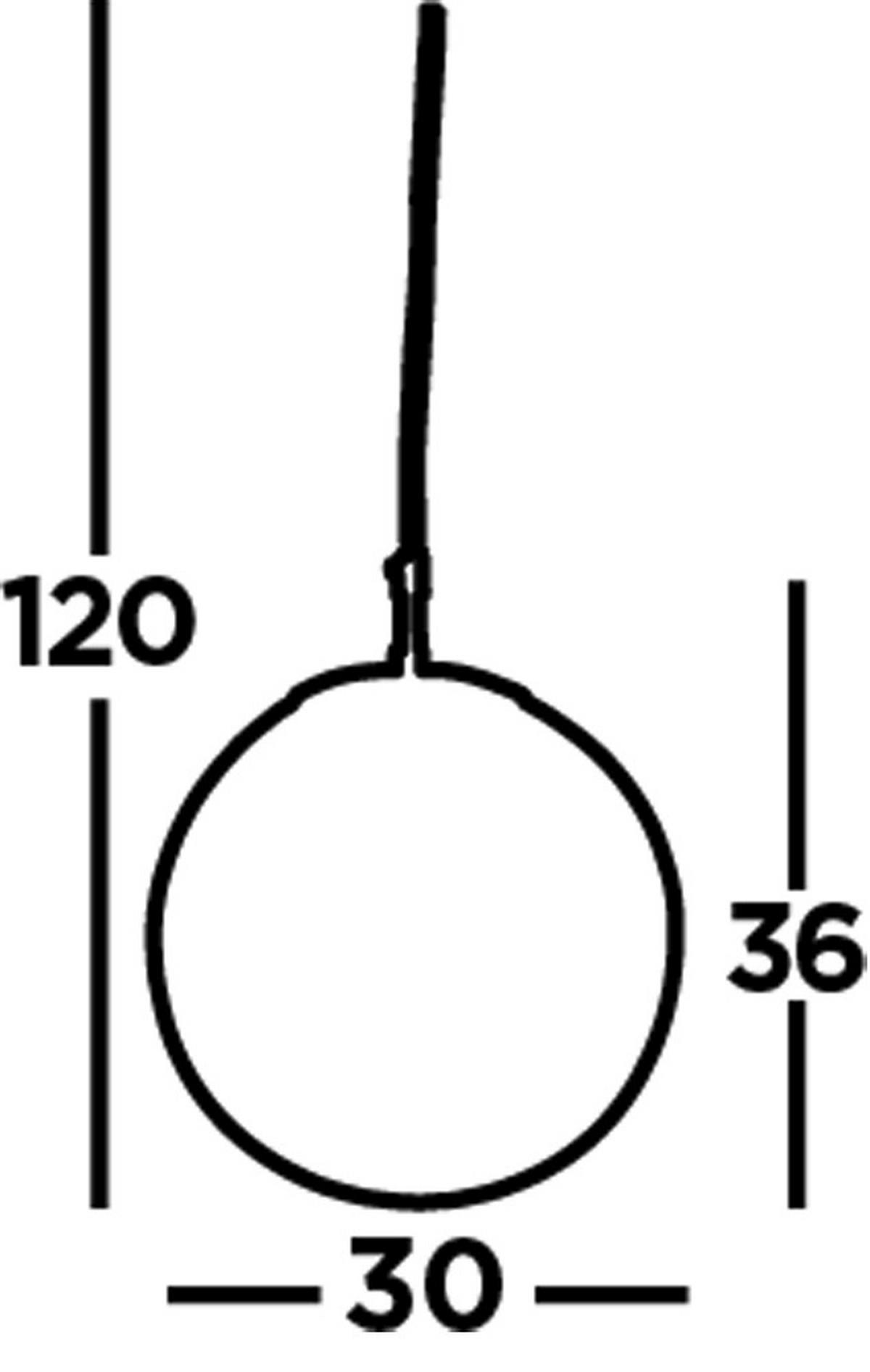 HÄNGLAMPA Atom 30/33/30 cm  - silver, Basics, metall/glas (30/33/30cm)