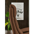 RELAXSESSEL in Leder Cognac  - Edelstahlfarben/Cognac, Design, Leder/Metall (76/119/86cm) - Dieter Knoll