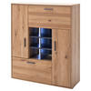 HIGHBOARD Gaborone  in 104/123/37 cm  - Eichefarben/Anthrazit, Design, Holz/Holzwerkstoff (104/123/37cm) - Livetastic