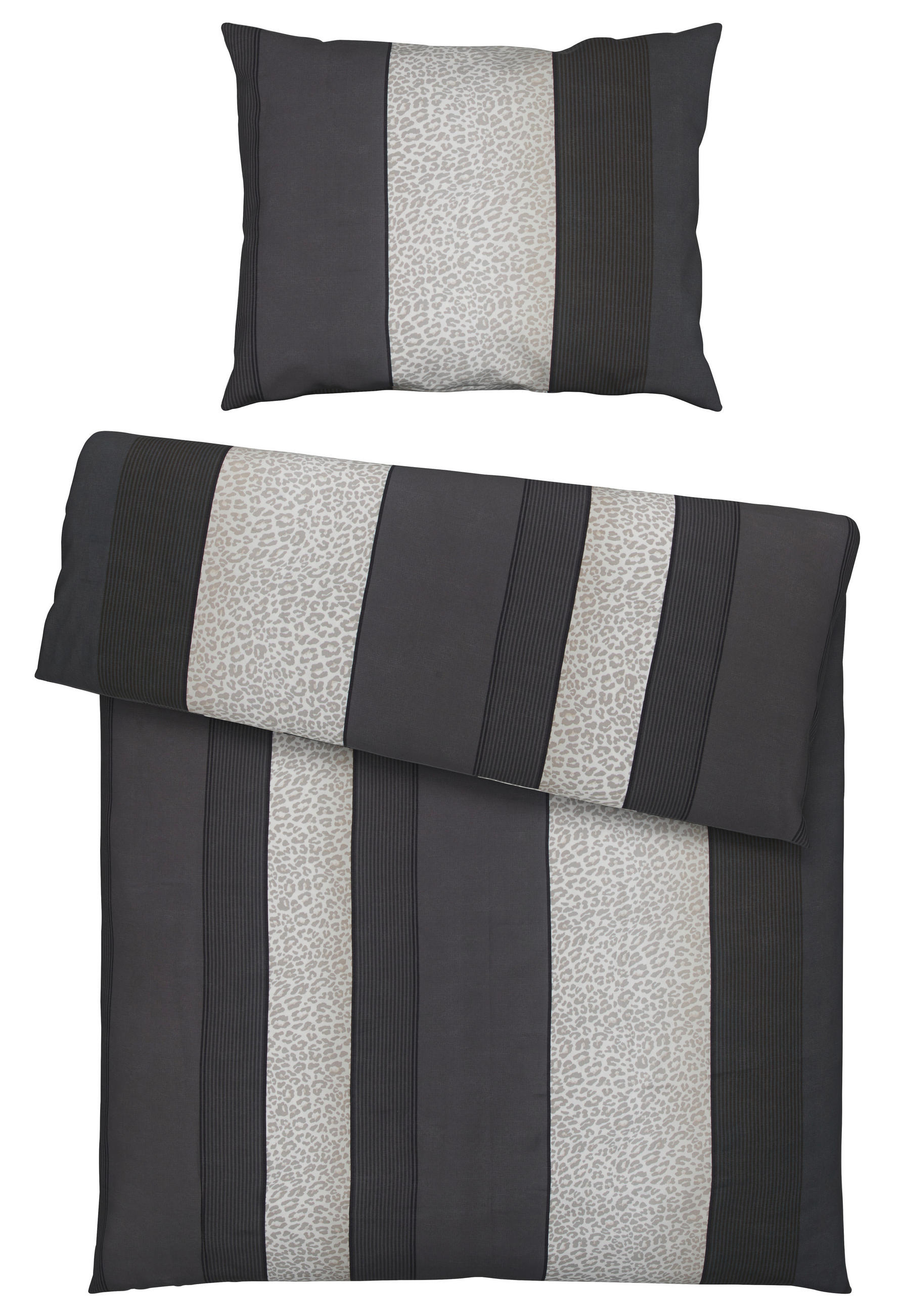 POVLEČENÍ, satén, antracitová, 140/200 cm - antracitová, textil (140/200cm) - Dieter Knoll