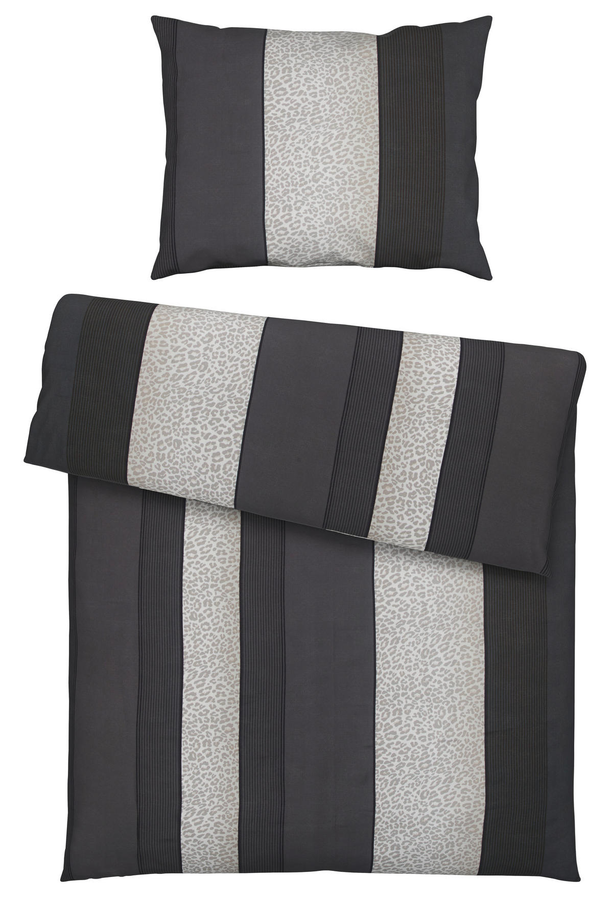 POVLEČENÍ, satén, antracitová, 140/200 cm - antracitová, textil (140/200cm) - Dieter Knoll