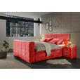 BOXSPRINGBETT 180/200 cm  in Rot  - Rot, KONVENTIONELL, Textil (180/200cm) - Carryhome