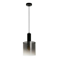HÄNGELEUCHTE Sweden 22/35-120 cm   - Schwarz, MODERN, Glas/Metall (22/35-120cm) - Searchlight