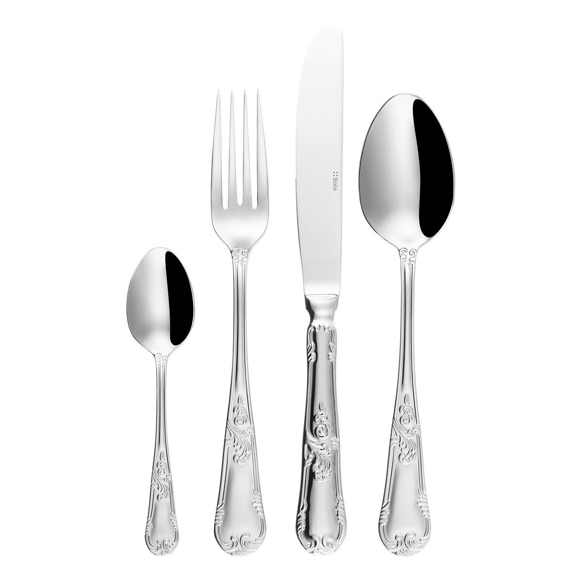 BESTECK-SET 24 pièces   - couleur argentée, Basics, métal - Sola