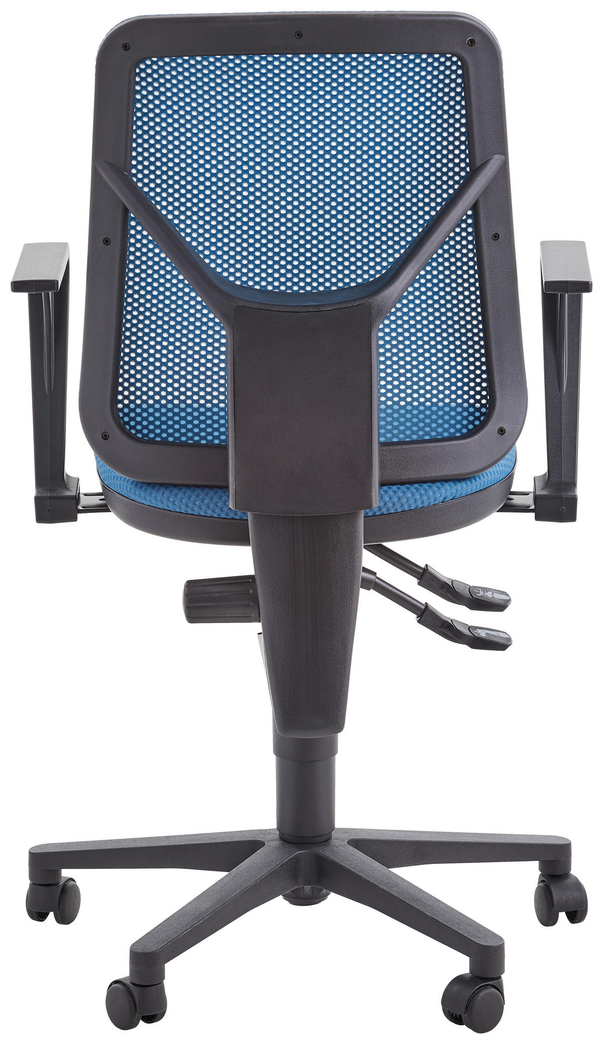 DREHSTUHL  in Flachgewebe, Netz Petrol  - Petrol/Schwarz, Modern, Kunststoff/Textil (46/97-109/46cm) - Topstar