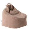 SITZSACK 190 l  - Hellbraun, Trend, Textil (80/85/80cm) - Livetastic