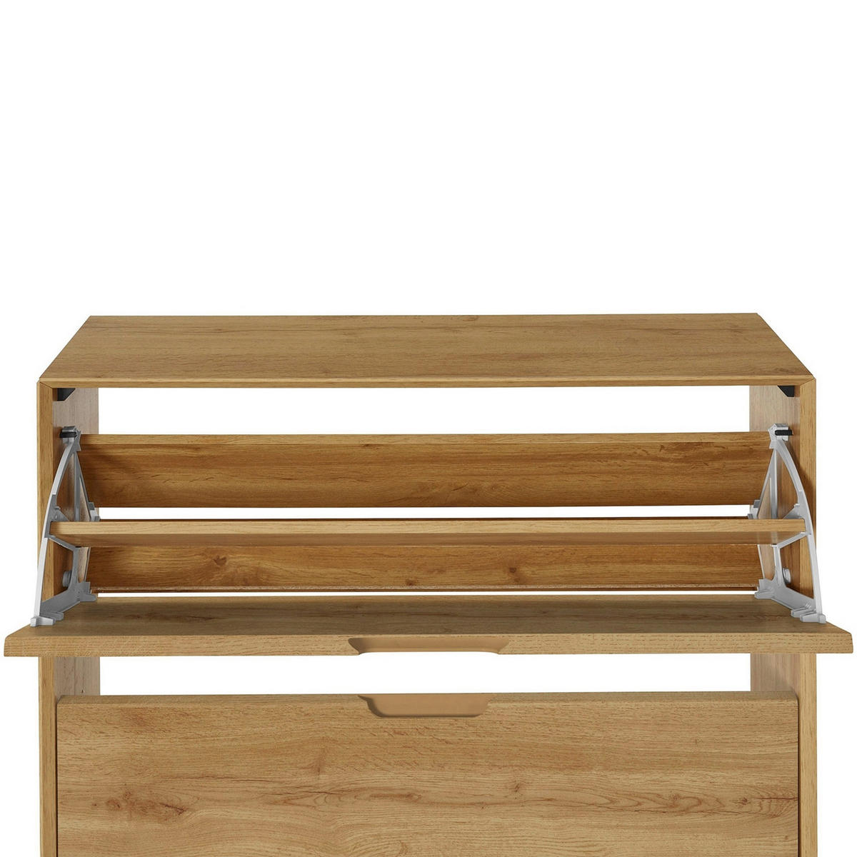 SCHUHSCHRANK Eiche Wotan  - Eiche Wotan, Design, Holzwerkstoff (89/125/24cm) - Livetastic