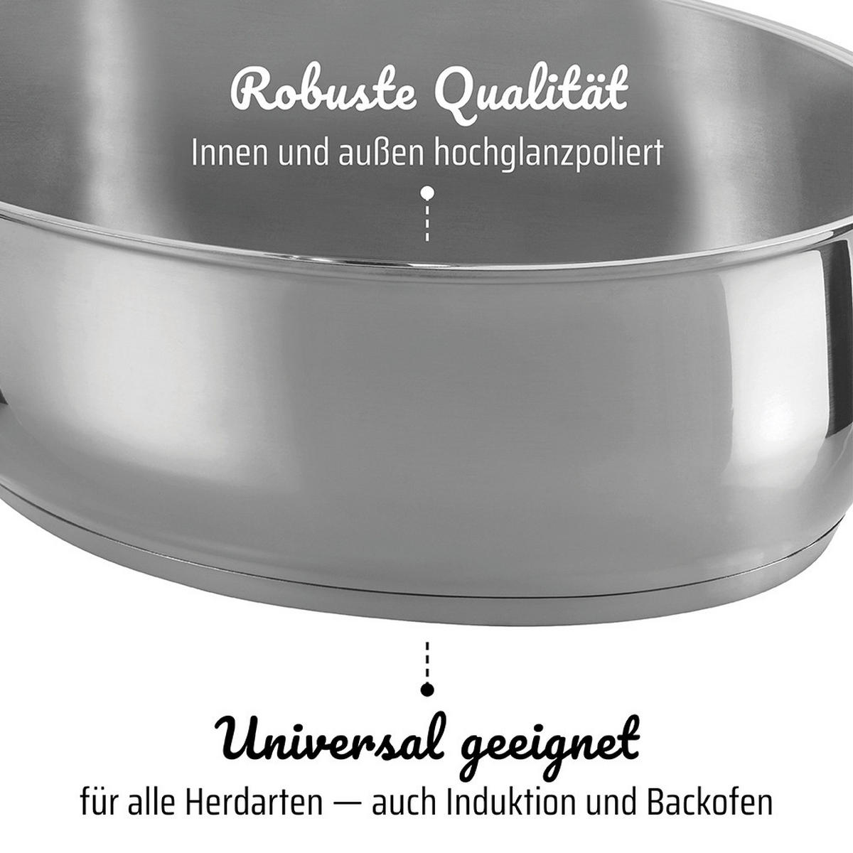BRÄTER MULTIBRÄTER  - Edelstahlfarben, Basics, Metall (38/25/19,5cm) - GSW