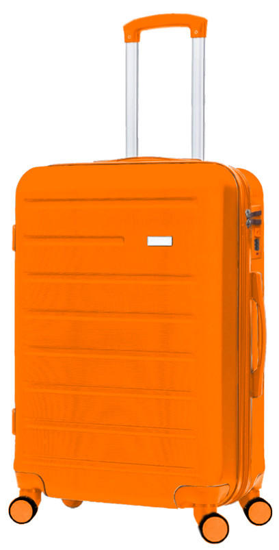REISEKOFFER Orange  - Orange, Design, Kunststoff/Textil (76/49/29cm) - Novel