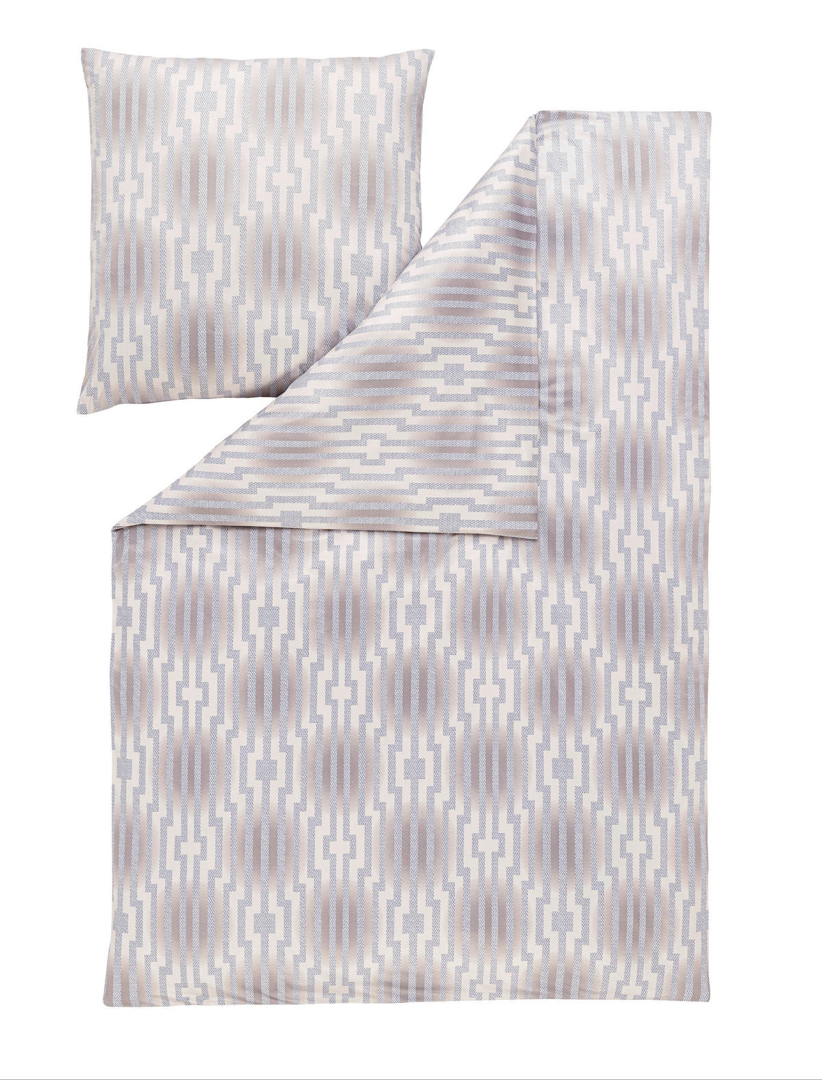 BETTWÄSCHE ATELIER Makosatin 135/200 cm  - Grau, Design, Textil (135/200cm) - Estella