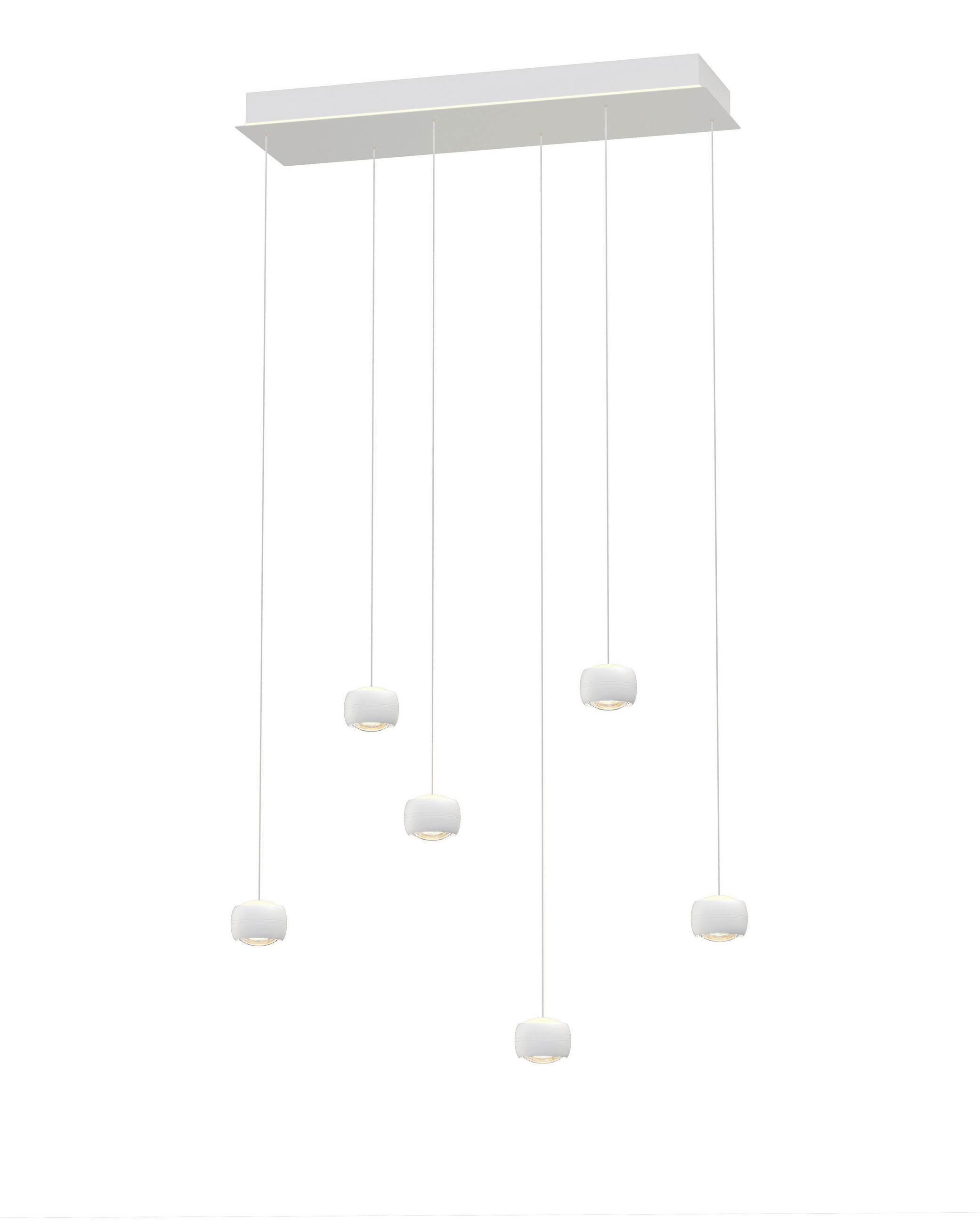 LED-HÄNGELEUCHTE 76/25/180 cm  - Weiß, Design, Metall (76/25/180cm)