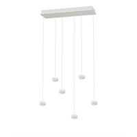 LED-HÄNGELEUCHTE 76/25/180 cm  - Weiß, Design, Metall (76/25/180cm)