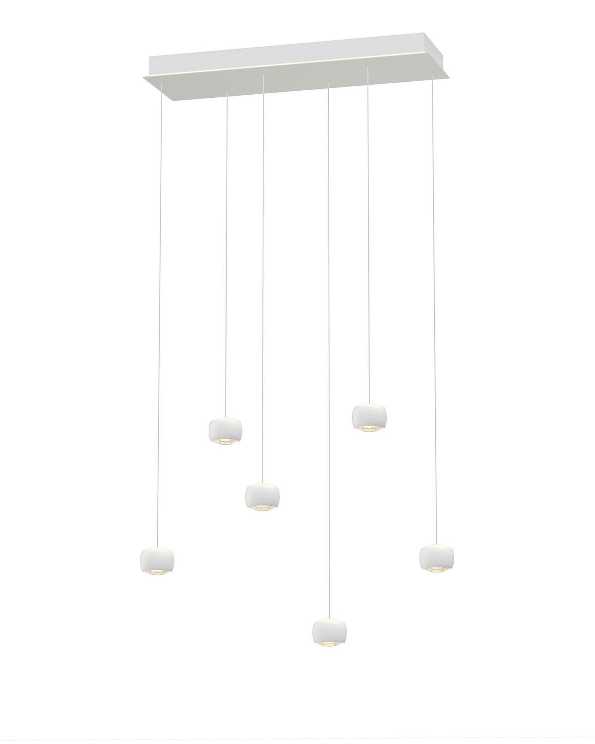 LED-HÄNGELEUCHTE 76/25/180 cm  - Weiß, Design, Metall (76/25/180cm)