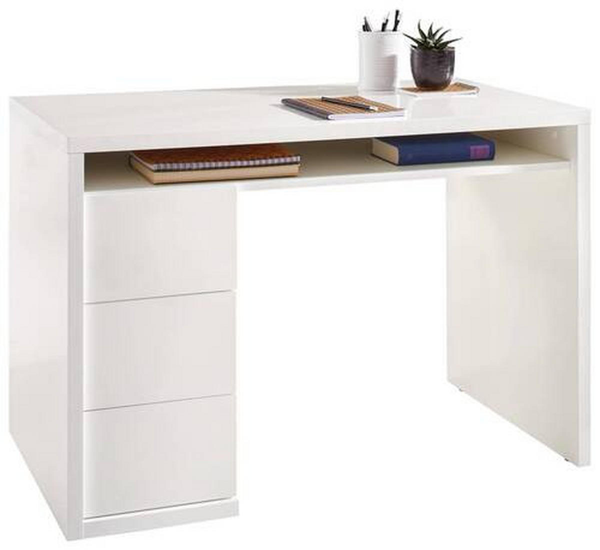 RADNI STO  bela   - bela, Konvencionalno, pločasti materijal (110/60/75cm) - Xora