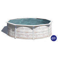 POOL-SET 2024 350/120 cm  - Weiß, KONVENTIONELL, Metall (350/120cm) - Gre