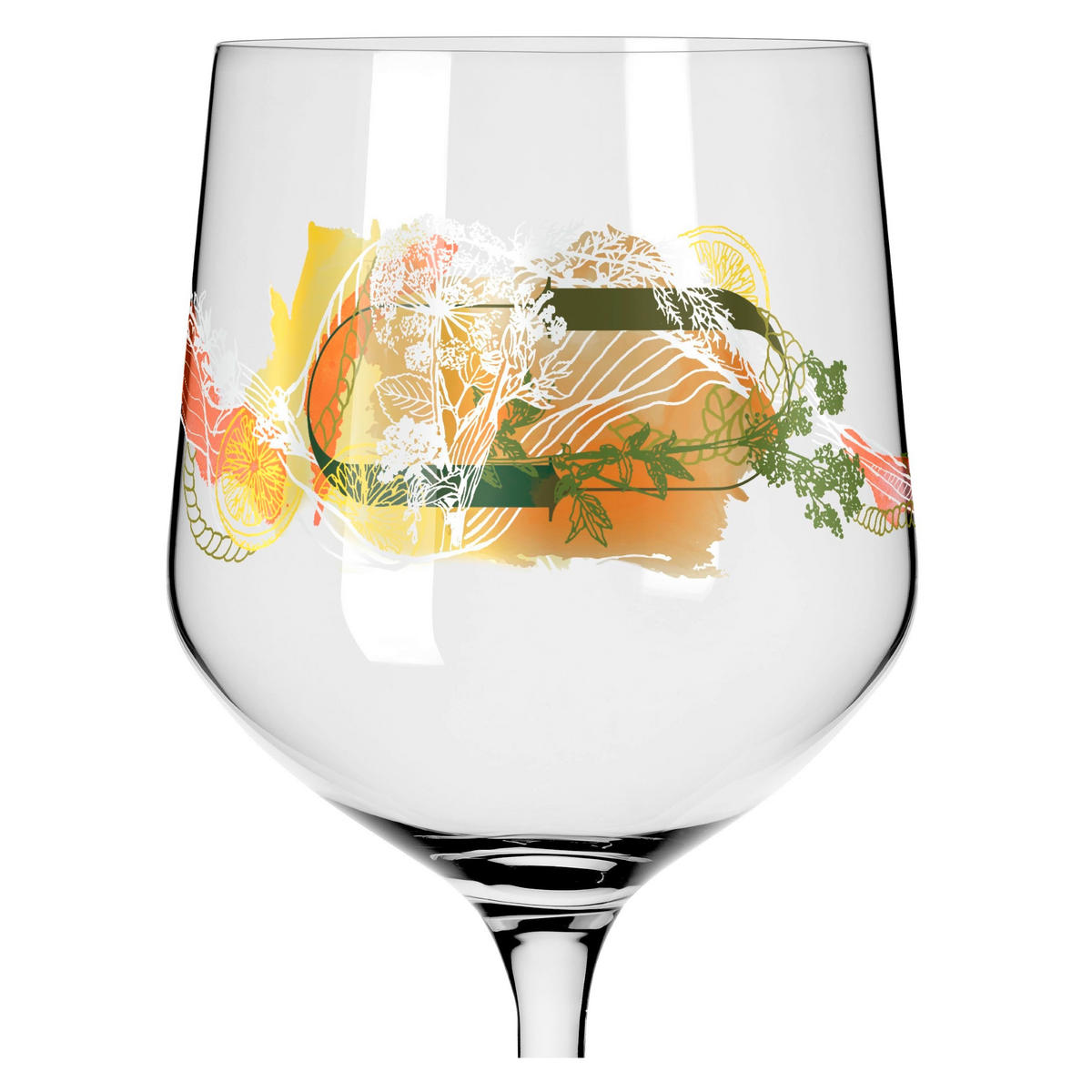 GINGLAS 720 ml  - Gelb/Rot, LIFESTYLE, Glas (10,7/21,8/10,7cm) - Ritzenhoff