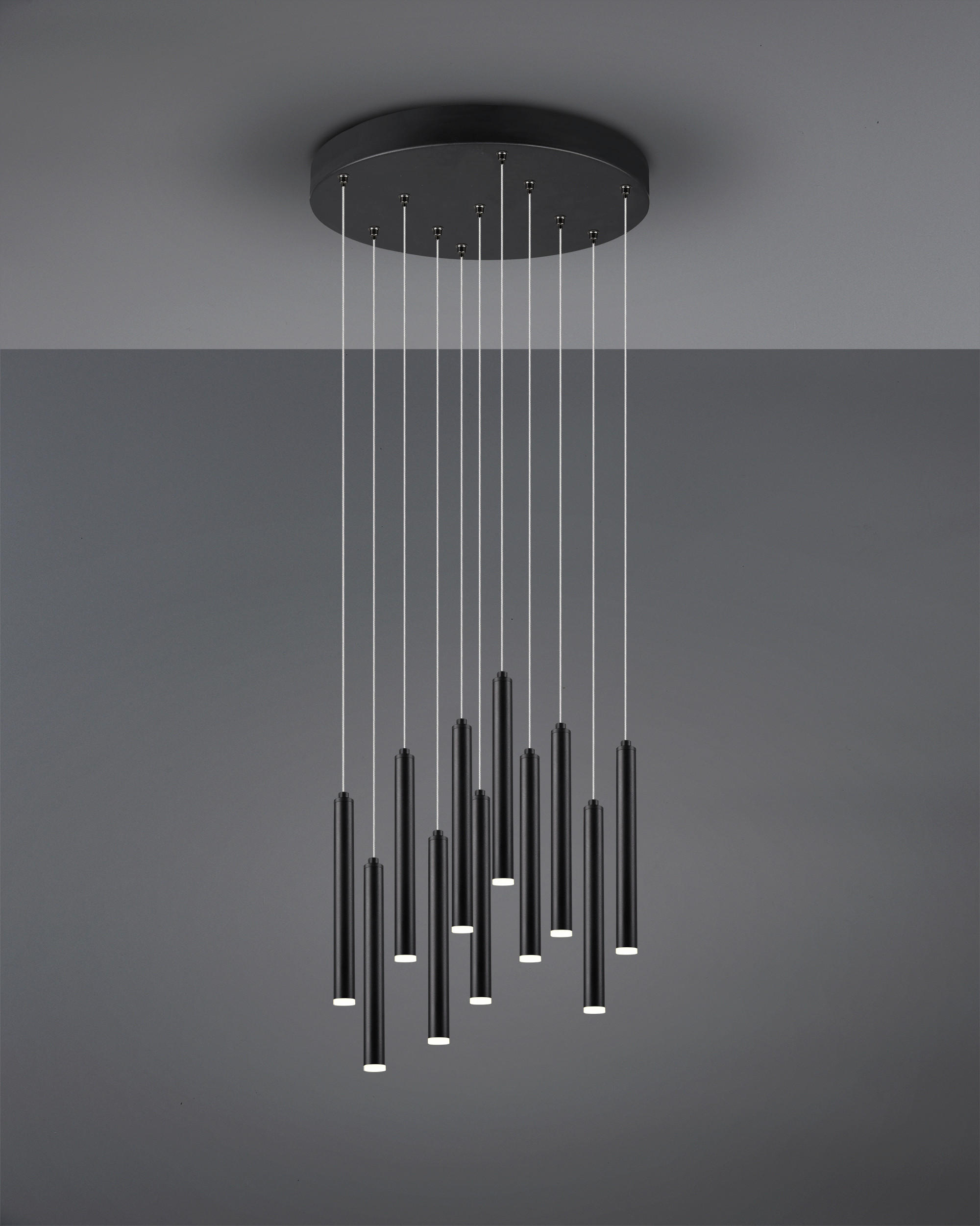 LED SVJETILJKA VISEĆA  40/150 cm      TUBULAR  - crna, Trend, metal (40/150cm)