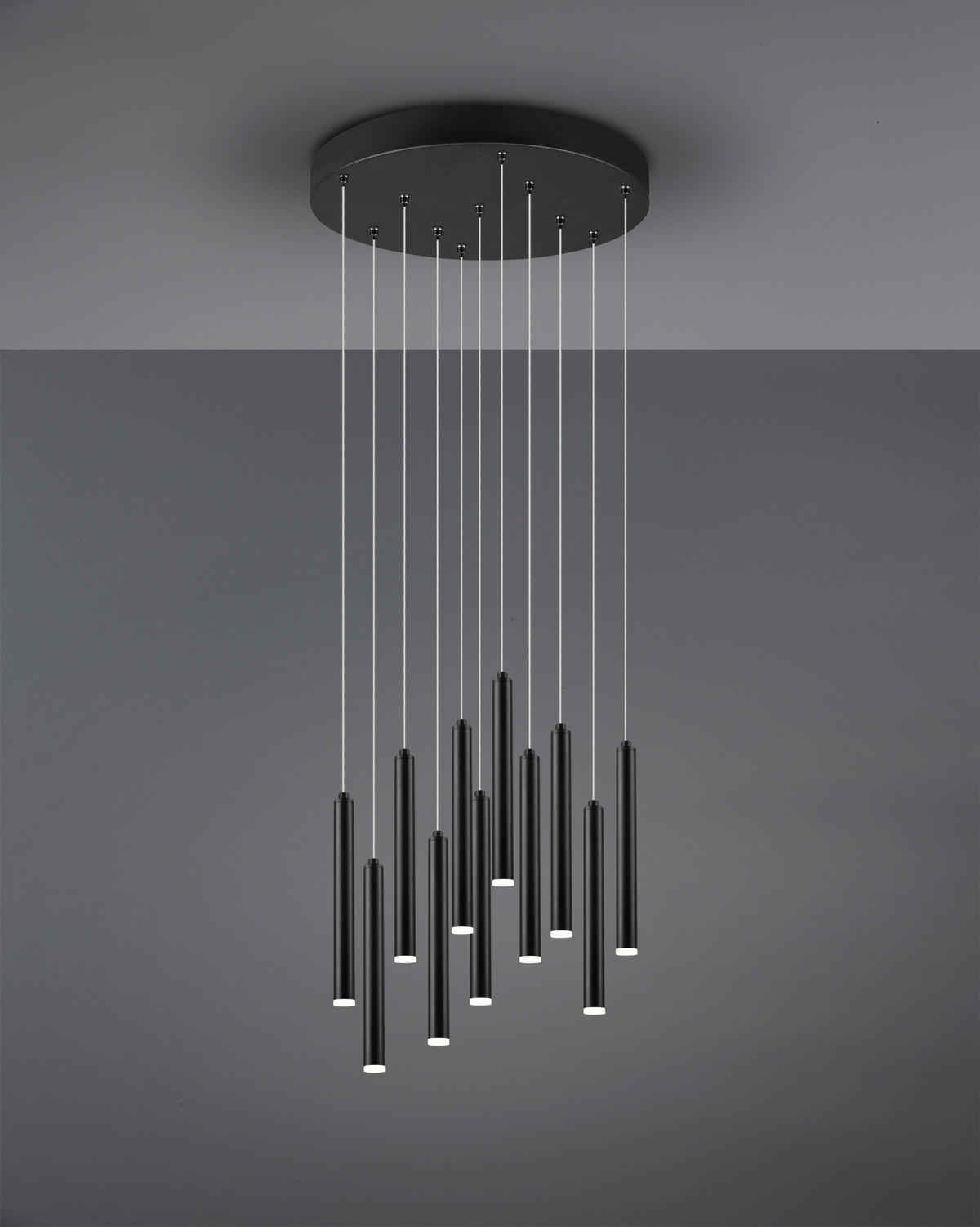 ZÁVESNÉ LED SVIETIDLO, 40/150 cm  - čierna, Trend, kov (40/150cm)